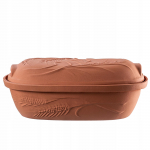 KADAX Rooma pott savist ovaalne kaanega 4,5 L