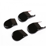 4 tk ABS mustad autoistme kaitsekorgid, dekoratiivkate Toyota Hilux Revo 2015-2021 jaoks