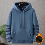 12XL 10XL Suurused S&uuml;gis Talv Paks Fliis Kapuutsiga Huppar Meeste Suur Suurus 12XL Kapuutsiga Pullover &Uuml;hev&auml;rvilised Hupparid Mehed 7XL denim sinine v&auml;rv