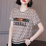 YYFS naistemood vabaaja suve kevadised l&uuml;hikeste varrukatega O-kaelusega pluusid ja s&auml;rgid M