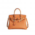 Vahatatud niit Togo pealmine kiht lehmanahk k&auml;sitsi valmistatud plaatina kott+lit&scaron;i mustriga nahast naiste kott pandlaga k&otilde;rgekvaliteediline k&auml;ekott 25x13x20cm kuldpruun v&auml;rv