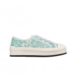 (w) Dior Dioriviera Walk'n'dior Platvormiga Tennised Puuvillased Tikitud Toile De Jouy Sauvage Mustriga Aquamarina EU 39W
