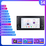 Hizpo Intelligentne 2DIN Android 13 Autoraadio Multimeedia Video M&auml;ngija VW Volkswagen Touareg 2004 - 2011 Transporter Navigatsioon GPS Carplay 4G BT S4 8Core 4G 32G AI