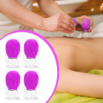 4 Pieces Cup Massage Face Cupping Set,1.18 inch Diameter Kit with Strong Suction