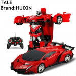 Jouet - HUIXIN - RC Voiture Transformation Robots - Rouge - T&eacute;l&eacute;commande - 6 ans et plus