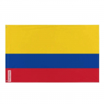 Drapeau - Colombie - 90 x 150 cm - Pol&uuml;ester - Recto/verso - vellets en fer