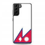 Coque Samsung &ndash; Drapeau du N&eacute;pal &ndash; Galaxy S21 Plus &ndash; Supp &ndash; Mitmev&auml;rviline &ndash; TPU l&auml;bipaistev
