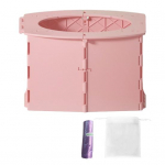 Yousheng Portable Potty Seat Foldable Design One-Step Setup Kids Toilet Seat with Cleaning Bags Supports Up to 50KG Potty Chair