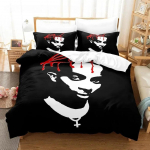 Playboi Carti Voodipesukomplekt &Uuml;he-, Twin-, Full-, Queen-, King-suuruses Voodikomplekt T&auml;iskasvanud Poiste Magamistuba Tekikoti Komplektid 3D Prindiga EU single(135x200cm)