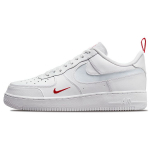 Nike Air Force 1 Madal L&otilde;ikega Swoosh - Valged Meeste Tossud University-Red DO6709-100 47.5