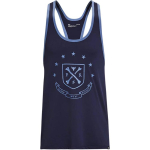 Under Armour Project Rock Hingav Mugav L&otilde;tv L&otilde;ikega &Uuml;mmarguse Kaelusega Varrukateta Tank Top Meeste Topid 1380109-410 XXL blue