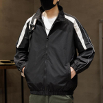 Meeste kevad-s&uuml;gis vabaaja lahtine p&uuml;stkrae jakk moesuund jakk 3XL must