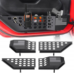 Metallist esiukse tasku hoiukasti komplekt Jeep Wrangler JL JLU 4XE 2018+ ja Gladiator JT 2020+ jaoks(Mitte mootoriga istmetele), 4 tk