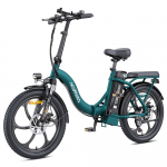 HillMiles MilePort 1 20 Kokkupandav Elektrijalgratas 250W Linnas&otilde;iduks Pedelec, Kahekordsed Ketta pidurid, Pere-s&otilde;bralik madala raamiga disain igas vanuses s&otilde;itjatele MilePort1: 250W 36V13Ah roheline