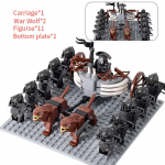 MOC Keskaja lotr Figuurid Ork S&otilde;durid R&ouml;&ouml;vel Vargr Hunt Elevant Ratsu R&uuml;&uuml;tlid Ehitusklotsid Klotsid M&auml;nguasjad lastele kingitused