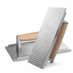 Alumiiniumsulamist ristk&uuml;likukujuline lihapress mittekleepuv raskekaaluline steigi burgeripress k&auml;epidemega grillpress kodu BBQ toiduvalmistamise tarvikud