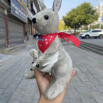 28CM Multikas Perekond K&auml;nguru Pl&uuml;&uuml;sm&auml;nguasi Armas Ema ja Laps Austraalia Salliga Loomanukk Laps J&otilde;ulud S&uuml;nnip&auml;evakingitus 28cm