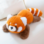 23-60cm Simulatsioon K&otilde;rge Kvaliteediga Pesukaru Pl&uuml;&uuml;snukk Padi Istuv Pesukaru Punane Panda Loom Pl&uuml;&uuml;slelu Kingitus Poistele Ja T&uuml;drukutele about 23cm