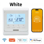 Tuya WiFi Programmeeritav Termostaat 90~230V 16A Nutikas Temperatuuriregulaator Elektrilise K&uuml;ttes&uuml;steemi jaoks APP Kaugjuhtimine T&ouml;&ouml;tab Alexa Google Home'iga Without WIFI valge