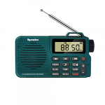 FM/AM k&otilde;rge tundlikkusega vastuv&otilde;tuga multifunktsionaalne kompaktne raadio &uuml;he puudutusega salvestamise, MP3 taasesituse ja 2000 mAh laetava akuga (Roheline)