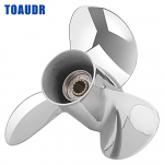 Roostevabast terasest tagumine propeller, 11 1/8 x 13 , Yamaha 40-60HP jaoks, 13 labaga, RH h&otilde;be