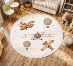 Lennuk Laste Kuuma&otilde;hupall Laste Vaip elutuppa Beebit&uuml;druku Tuppa Laste M&auml;ngutuba Vaip Magamistoa Vaip Lasteaia Diivani Vaip 120x120cm