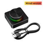 USB helitugevuse regulaator Multimeedia nupp Juhtmega/Bluetooth/2.4G Miniklaviatuur PC Arvuti K&otilde;lari Helitugevuse Regulaator Win/Mac jaoks