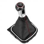 5/6-k&auml;iguline k&auml;igukangi nupp VW Golf 6 MK6 GTI GTD R20 2009-2013 jaoks 5 6-k&auml;iguline manuaalne auto k&auml;igukangi kanginupp ja nahkkatte saabas