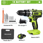 ONEGREEN 25+3 P&ouml;&ouml;rdemomendiga Elektriline L&ouml;&ouml;kpuur 2 K&auml;iguga Reguleeritav Juhtmeta Elektriline Kruvikeeraja Elektrit&ouml;&ouml;riist Makita 21V Aku jaoks Pin 1 Battery Set