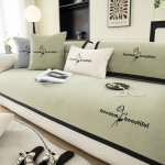 Luksuslik &scaron;enill-diivanikate elutoa jaoks, libisemiskindla tikandiga lilleline diivanir&auml;tikumatt, nurgadiivanikatted, diivanikatted 1 tk 70x70cm 1pcA