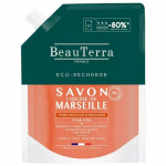 BeauTerra Savon de Marseille Liquide Parfum Fleur d'Oranger &Eacute;co-Recharge 900 ml