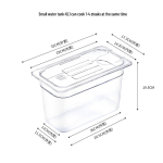 11L Sous Vide konteiner Anova pulgale &ndash; Madala temperatuuriga aeglane pliit veevannipott