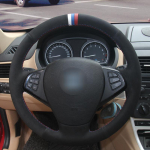 Must seemisnahast sinine nahast auto roolikate BMW E70 X5 2008 2009 2010 2011 2012 2013 2014 X6 E71 2008-2013 2014 A