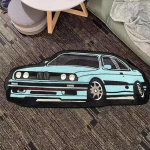 V&otilde;idus&otilde;iduauto kujuline vaip, Pehme ja mugav &ouml;&ouml;kappide vaip magamistubadele, Dekoratiivne p&otilde;randamatt poiste tubadesse, Kodu sisustus 50x120cm 20x47inch