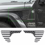 Poritiiva k&uuml;lje&otilde;huava kleebised Jeep Wrangler JL Gladiator JT 2018&ndash;2022 jaoks Auto v&auml;lisosa tarvikud PVC USA lipu dekoratsioon Carbon Fiber