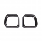 2 tk ABS-i tahavaatepeegli vihmakaitse raami viimistluskate Tarvikud Land Rover Defender 90 110 jaoks   2024 Carbon Fiber Texture