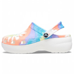 Crocs Klassikalised klapid Kerged ja mugavad tossusandaalid Naiste sinine oranž pilve tie-dye tr&uuml;kk 36-37