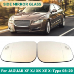 Glass rear view mirror with heating,left and right rear view mirror for Jaguar XF XJ XK XE X-Type 2008- C2C37096 C2C37098 Heated Right