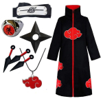 Ninja Hokage cosplay kost&uuml;&uuml;m Uchiha Itachi Akira organisatsiooni neljanda p&otilde;lvkonna mantel Kid 135 black