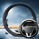 ization Car Steering Wheel Braid Cover For Volvo V40 XC60 S60 LV60 S80L Hand Sewing Soft Suede Car Interior Accessories Blue Thread