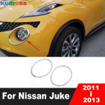 Esitulede lambi katte viimistlus Nissan Juke 2011 2012 2013 jaoks Kroomitud Auto esitulede raami viimistlused Liistud V&auml;lised tarvikud