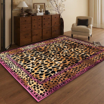 Euroopa Leopard K&otilde;rgekvaliteediline Vaip Elutuba Kodu Kaunistus Vabaaja Diivan Suure Pindalaga Vaibad Magamistuba Voodi K&otilde;rval Libisemisvastane P&otilde;randamatt 60x90cm brown