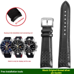 Seiko SPORTURA seeria SNAE93J1 k&auml;ekella jaoks, kumer nahkrihm meestele, 21MM k&auml;ev&otilde;ru rihma tarvikud 21mm black