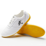 2026 Uus Punane V&auml;rv Nahast Tai Chi Kingad Unisex Suurus 34-47 Hiina Kung Fu Sporditossud Libisemiskindlad Naiste Fitness Treeningskingad 43 valge