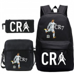 C Ronaldo &otilde;pilaskott + v&auml;ike &otilde;lakott + pliiatsitops kolmeosaline seljakott School bag 3-piece set