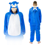 Meeste kigurumi &uuml;likond pidžaama &uuml;hes t&uuml;kis kombinesoon sonic kost&uuml;&uuml;m s Onesie kost&uuml;&uuml;m A103 - S blue