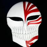 Bleach Ichigo PU Mask Jaapani Anime Kurosaki T&auml;isn&auml;o Cosplay Tarvikud Halloweeni Pidu Maskeraad Kohandatud Mask Rekvisiit Kingitus