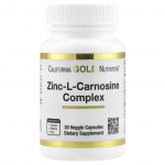 California Gold Nutrition, Tsink-l-karnosiini kompleks, 30 taimset kapslit