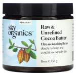 Sky Organics, T&ouml;&ouml;tlemata kakaov&otilde;i, 16 untsi (454 g)
