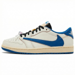 Jordan 1 Retro Low Og Sp Fragment X Travis Scott Sail Military Blue DM7866-104 42